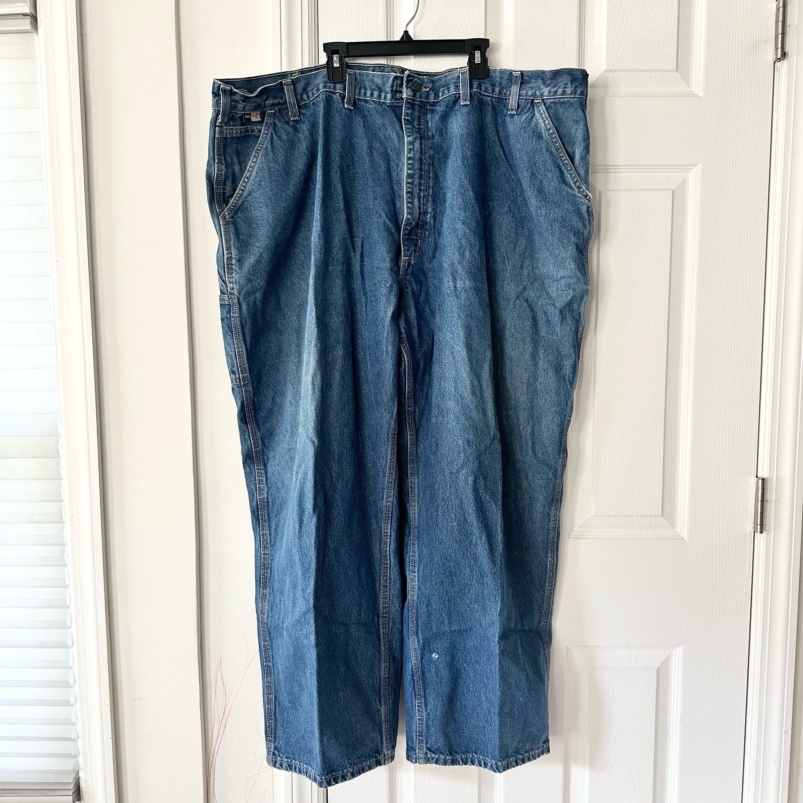 Carhartt Fr Fire Resistant Category 2 Carpenter Relaxed Denim Jeans Men Waist 50